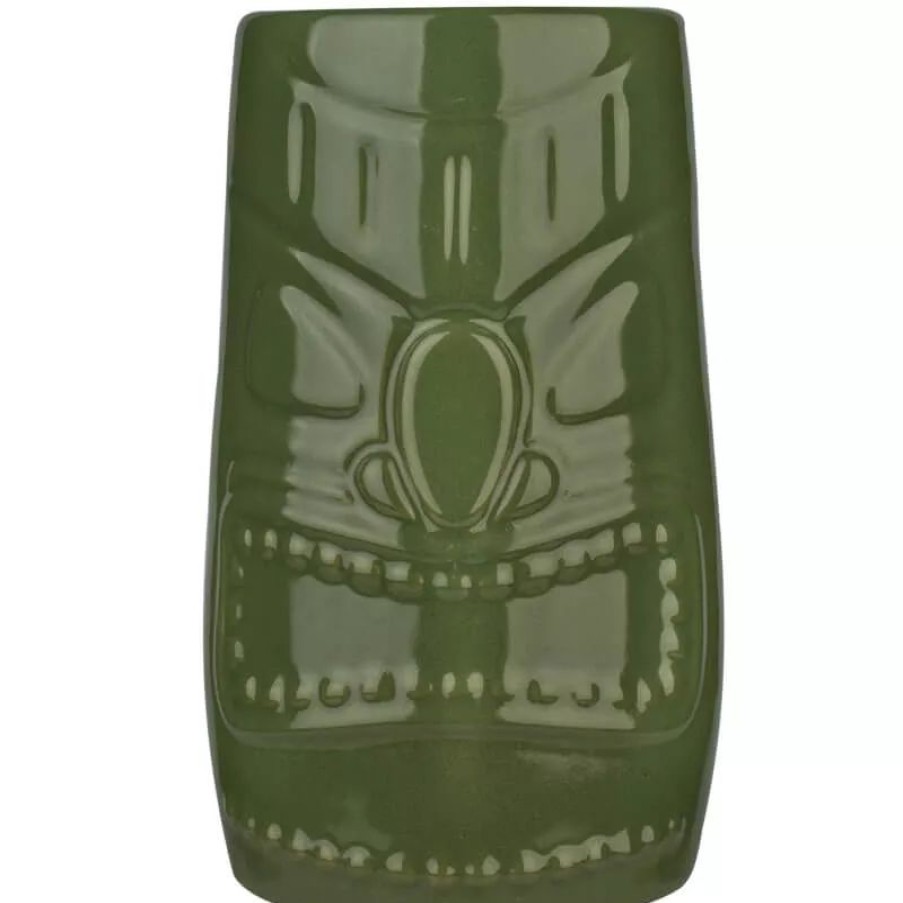 Glaser Barstuff Tiki Becher | Tiki Green Hi-Ball Glas - 600Ml (1 Stk.)