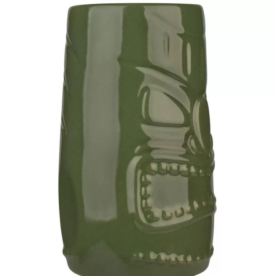 Glaser Barstuff Tiki Becher | Tiki Green Hi-Ball Glas - 600Ml (1 Stk.)