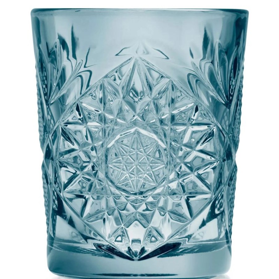 Glaser Barstuff Libbey | D.O.F. Glas Hobstar Blau, Libbey - 355Ml (1 Stk.)