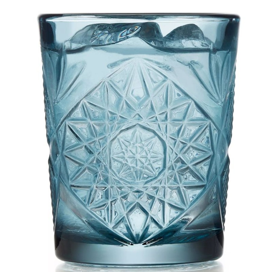 Glaser Barstuff Libbey | D.O.F. Glas Hobstar Blau, Libbey - 355Ml (1 Stk.)