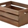 Gastetisch Barstuff Table Caddy | Holzkiste, Dark Rustic Braun - 34X23X15Cm