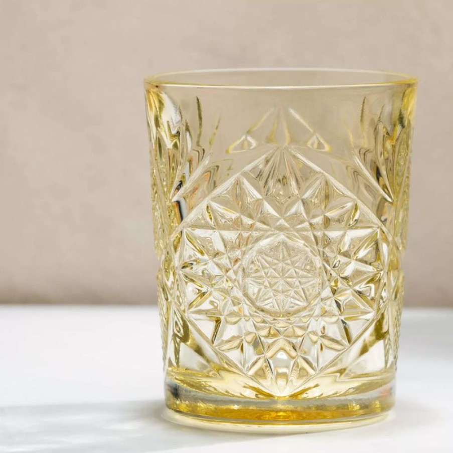 Glaser Barstuff Libbey | D.O.F. Glas Hobstar Gelb, Libbey - 355Ml (1 Stk.)