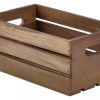 Gastetisch Barstuff Table Caddy | Holzkiste, Dark Rustic Braun - 27X16X12Cm