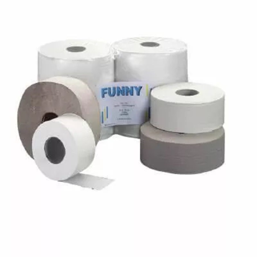 Technik & Barbau Barstuff Toilettenpapier | Jumbo Toilettenpapier 1Lg. - Natur (6Stk.)