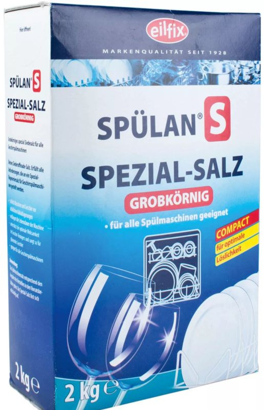 Servicepersonal Barstuff Reinigungszubehor & Hygiene | Spu00Fclmaschinensalz, Grob - 2Kg