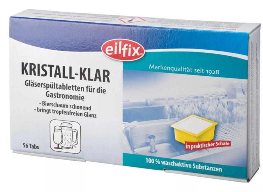 Servicepersonal Barstuff Reinigungszubehor & Hygiene | Eilfix Glu00E4Serspu00Fcltabletten, Kristallklar 56X10G