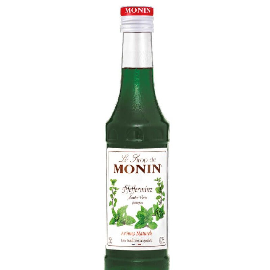 Verbrauchsartikel Barstuff Monin Sirup | Pfefferminz Gru00Fcn - Monin Sirup Kleinflasche (0,25L)