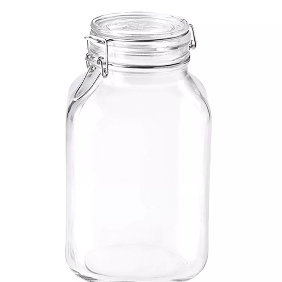 Glaser Barstuff Bormioli Rocco | Drahtbu00Fcgelglas Einmachglas Fido Eckig - 3040Ml