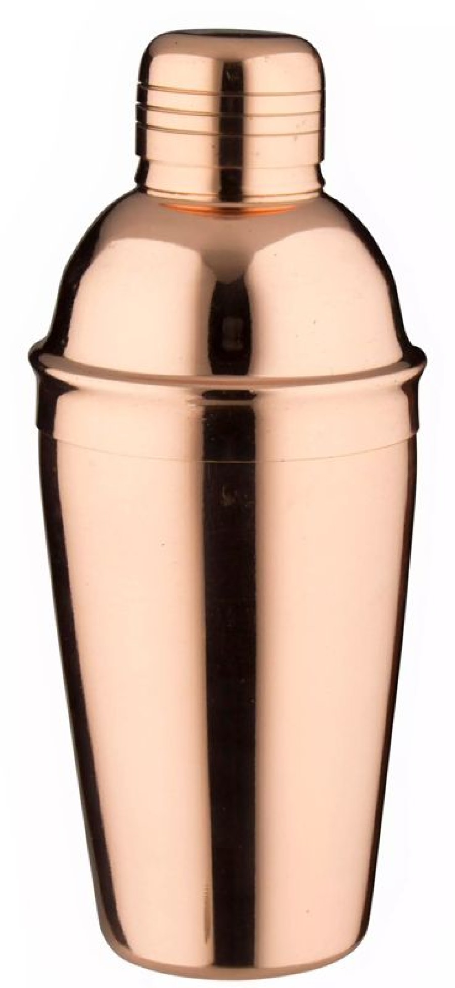 Barzubehor Barstuff 3&Tlg. Cocktailshaker | Cocktail Shaker, Edelstahl Kupferfarben, Poliert, Dreiteilig - 500Ml