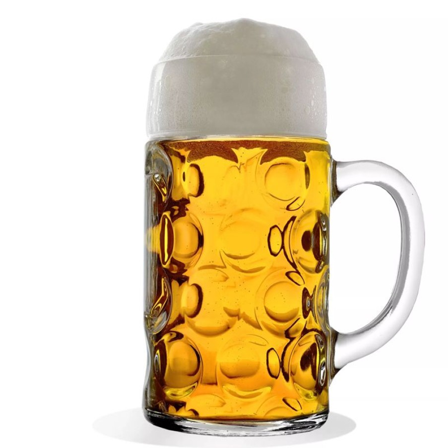 Glaser Barstuff Bierkruge | Mau00Dfkrug Isar, Stu00F6Lzle - 1265Ml, 1,0L Eiche (1 Stk.)