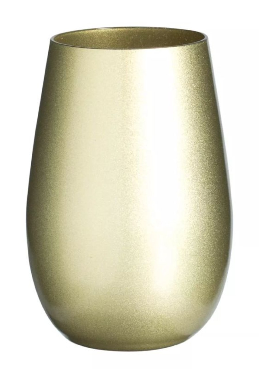 Glaser Barstuff Longdrinkglaser | Becher, Gold, Elements Stu00F6Lzle - 465Ml (1 Stk.)