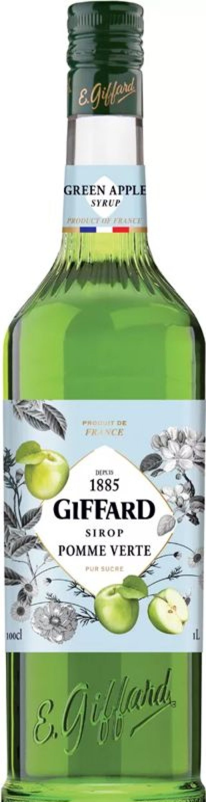 Verbrauchsartikel Barstuff Giffard Sirup | Gru00Fcner Apfel - Giffard Sirup (1,0L)