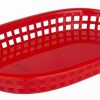 Gastetisch Barstuff Snack Holder | Tischkorb Rot, Pe, Oval - 27X17,5X3,5Cm