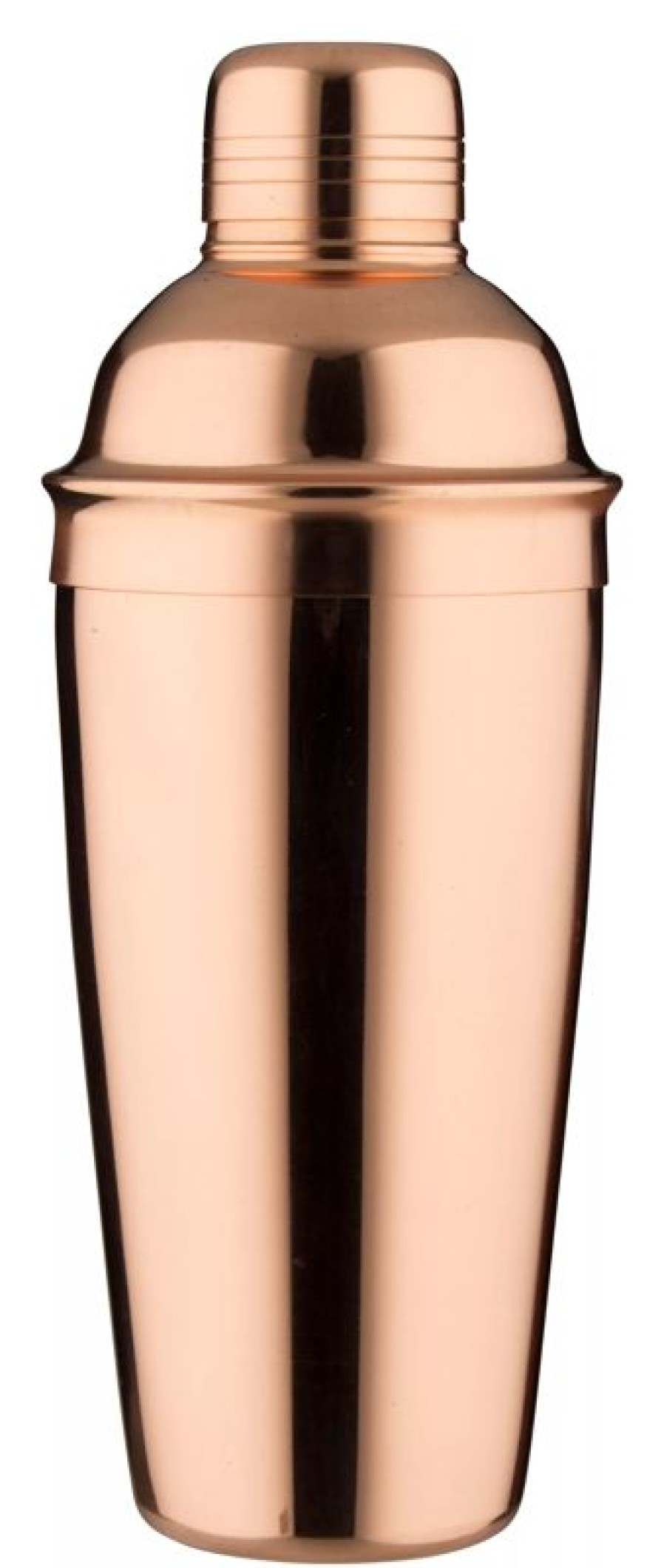 Barzubehor Barstuff 3&Tlg. Cocktailshaker | Cocktail Shaker, Edelstahl Kupferfarben, Poliert, Dreiteilig - 700Ml