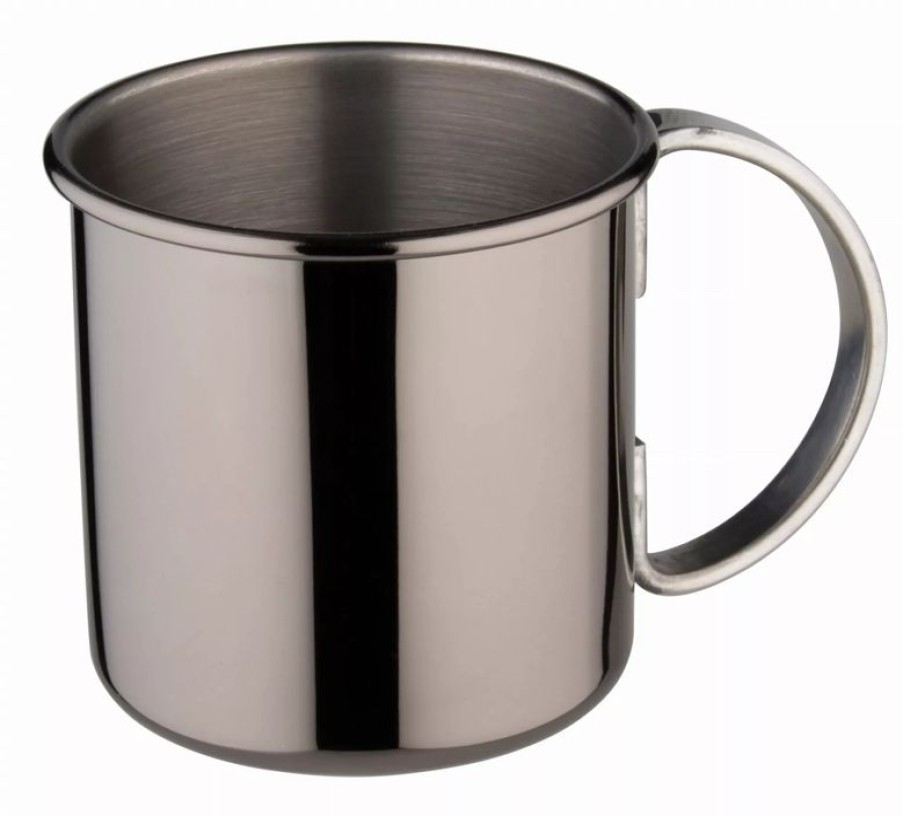 Glaser Barstuff Kupferbecher & Metallbecher | Edelstahlbecher Moscow Mule, Gunmetal Black - 500Ml