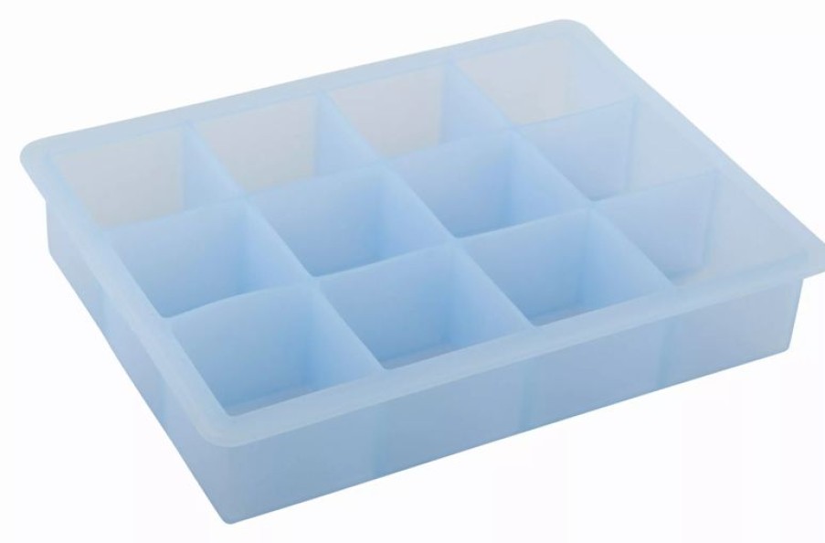 Barzubehor Barstuff Eisformen & Eiswurfelformen | Eiswu00Fcrfelform Cubes, 12 Wu00Fcrfel, Lurch - Platin-Silikon (4Cm)