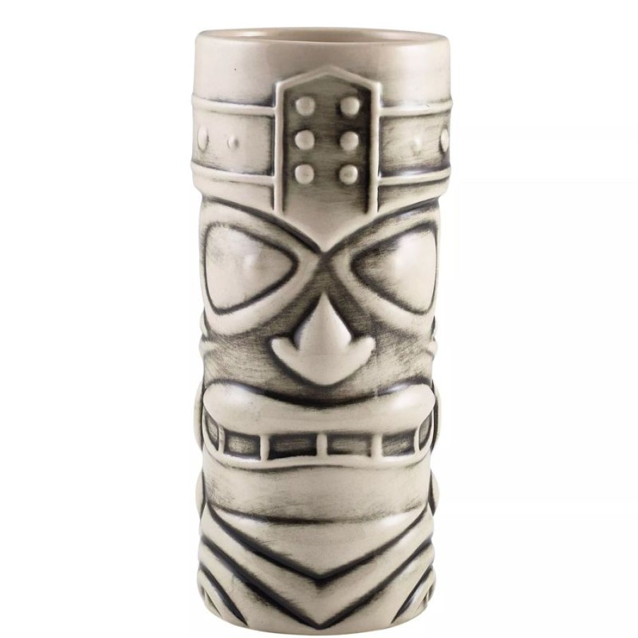 Glaser Barstuff Tiki Becher | Tiki Becher Face, Weiu00Df - 400Ml