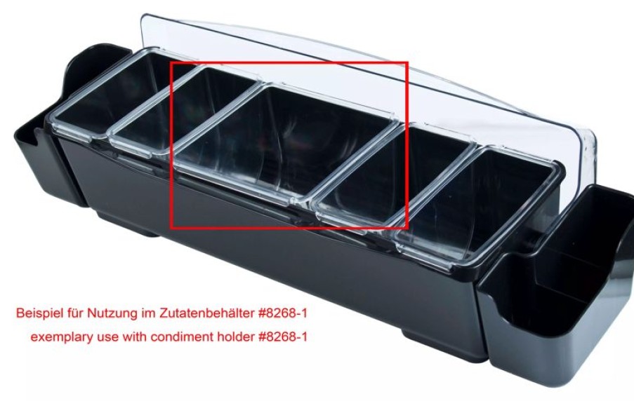 Servicepersonal Barstuff Condimenten Holder & Zutatenbehalter | Ersatzbehu00E4Lter Fu00Fcr Zutatenbehu00E4Lter Prime Bar Premium - 1,8L