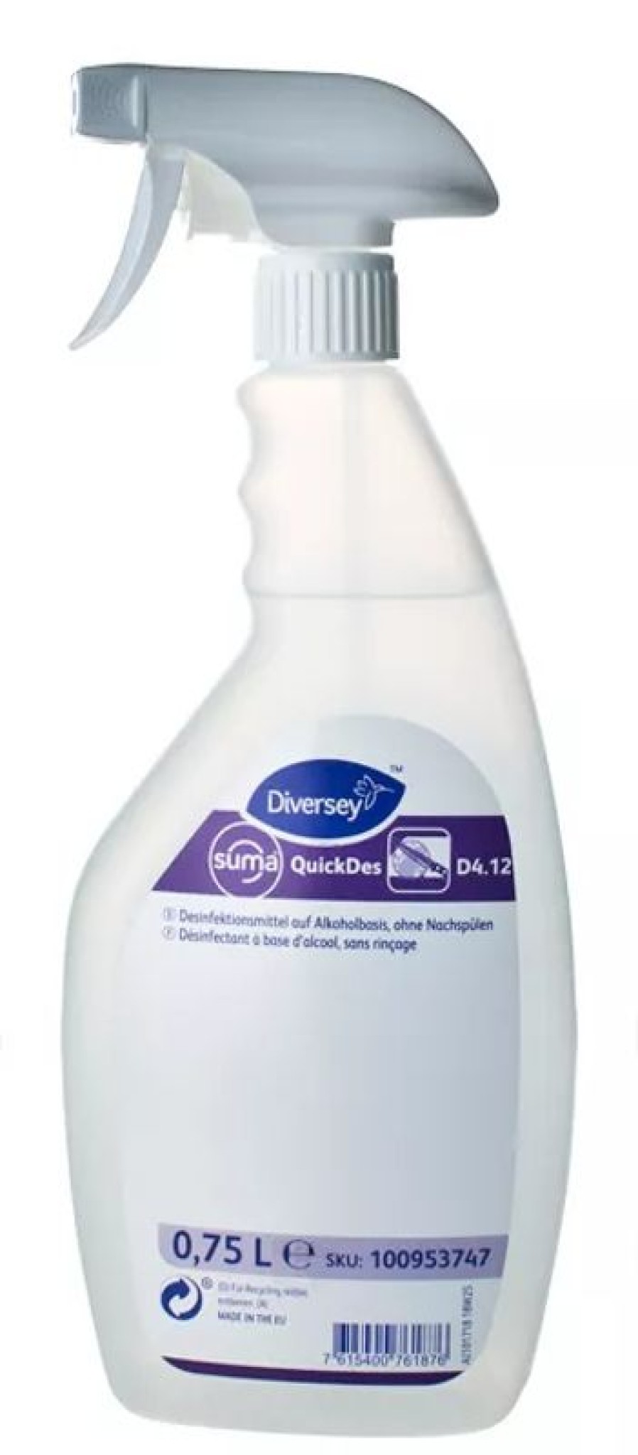 Servicepersonal Barstuff Reinigungszubehor & Hygiene | Desinfektionsspray Suma Quicksan, Diversey - 750Ml