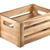 Gastetisch Barstuff Table Caddy | Holzkiste, Hell - 22,8X16,5X11Cm