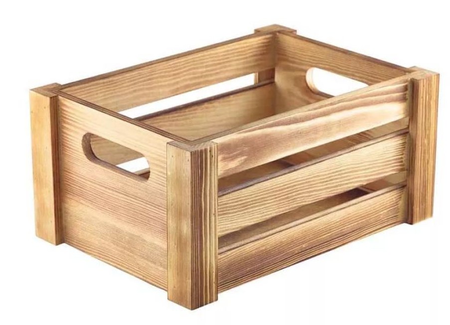 Gastetisch Barstuff Table Caddy | Holzkiste, Hell - 22,8X16,5X11Cm