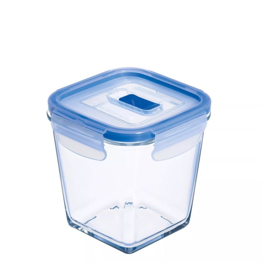 Servicepersonal Barstuff Vorratsdosen & Vorratsglaser | Glas-Vorratsdose Pure Box Active, Luminarc, Quadratisch - 750Ml